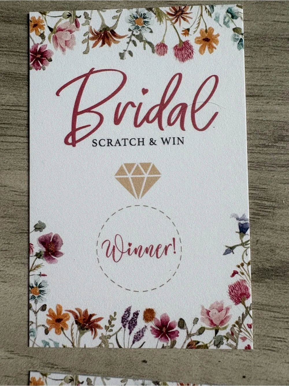 None bridal scratch